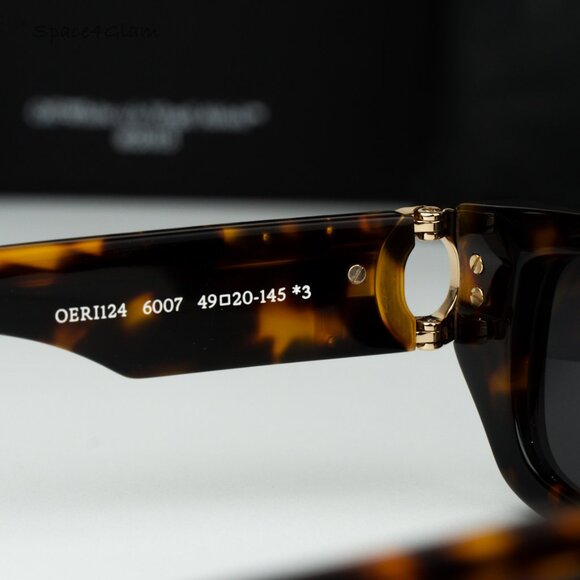 Off-White Women Sunglasses Havana Grey Square OERI124 FILLMORE 6007 BRAND NEW main image 9